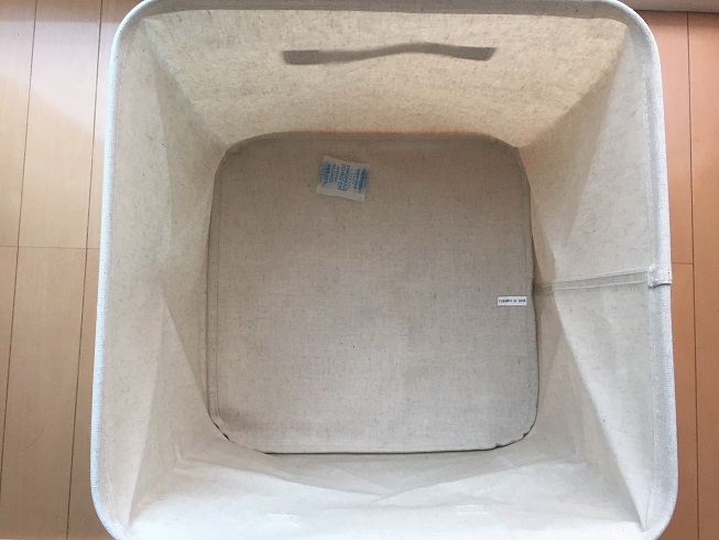 無印良品の布ボックス開いた状態