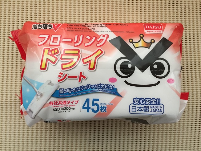 ダイソーフローリングドライシート