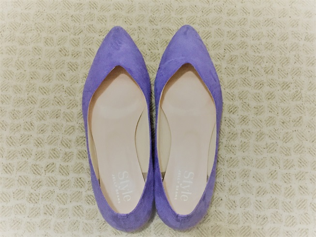 JELLYBEANS淡い紫のパンプス