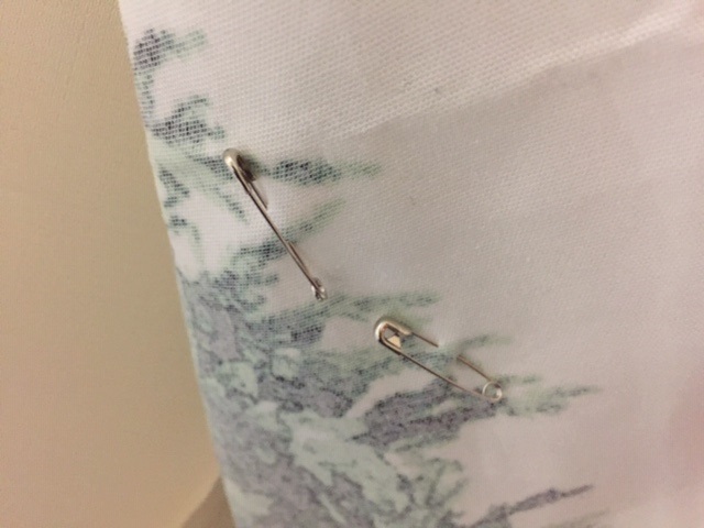 安全ピンつけたところ