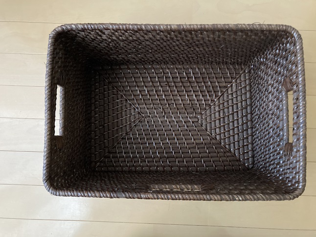 ニトリの積み重ねバスケット