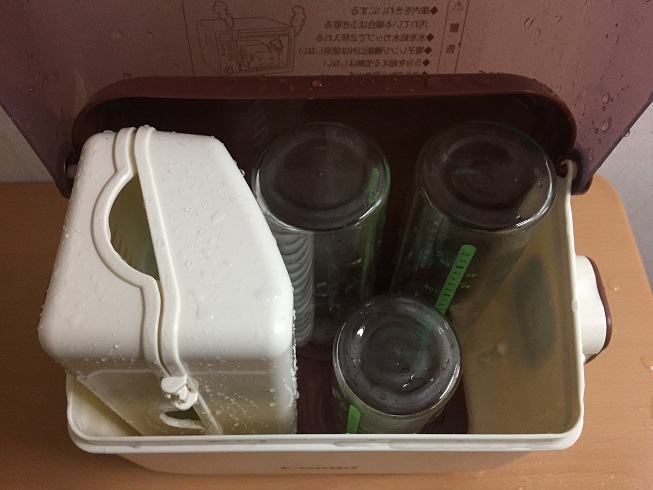 コンビ哺乳瓶消毒