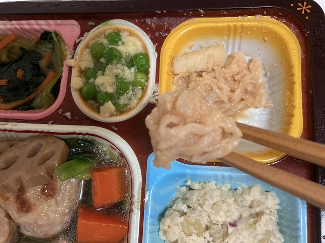 食卓便たらこ和え