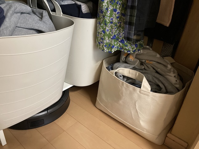 無印良品の帆布バスケット